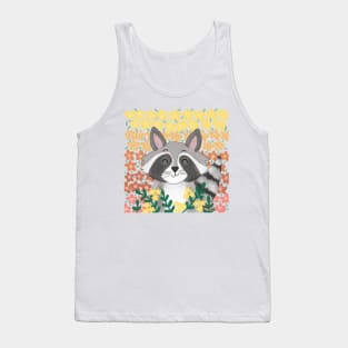 Cute Summer Raccoon Tank Top